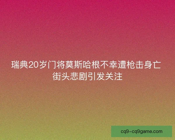 瑞典20岁门将莫斯哈根不幸遭枪击身亡 街头悲剧引发关注